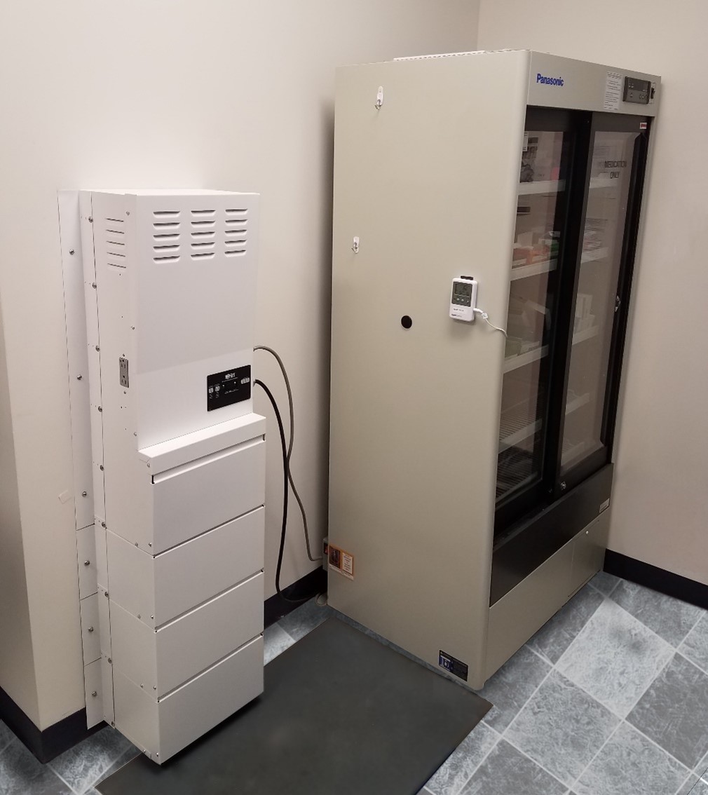 Battery-operated power source for maintaining critical systems during power failure.